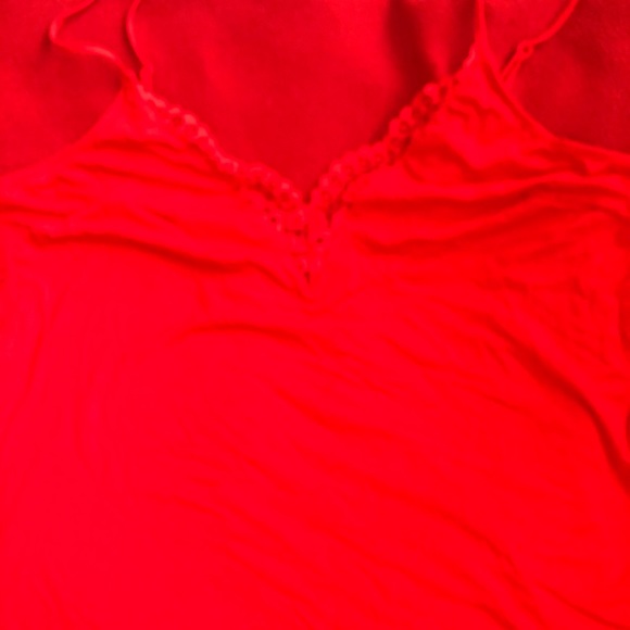 Victoria’s Secret red romper with bow tie shortalls M NWOT VS nightie - Picture 8 of 12